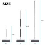 Floor Scrub Brush with Long Handle, Heavy-Duty Stiff Bristles, V-Shape Floor Scrubber Brush for Tile, Concrete & Grout Lines, Stand-Up Cleaning for Garage, Bathroom, Deck & Patio