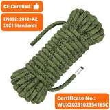 AOLEBA 10.5 mm Static Climbing Rope 10M(32ft) 20M(64ft) 30M(96ft) 50M(160ft) 70M(230ft) Outdoor Rock Climbing Rope, Escape Rope Ice Climbing Equipment Fire Rescue Parachute Rope