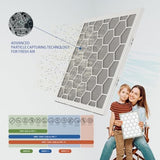 20x25x1 MERV 8 Air Filter,AC Furnace Air Filter,Reusable ABS Plastic Frame, 7 Pack Replaceable Filter Media (Actual Size: 19 3/4" x 24 3/4" x 3/4")