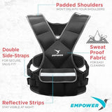 Empower Weighted Walking Vest for Women – Strengthen Muscles, Boost Bone Health, and Burn More Calories (fixed 8lbs, adjustable 4-10lbs or 10-16lbs)