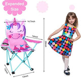 KABOER Kids Outdoor Folding Lawn and Camping Chair with Cup Holder and Carrying Bag, Children's Camping Chairs