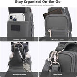 icolor Magnetic Gym Bag Water Bottle Carrier Holder with Phone Pockets & Shoulder Strap,5 Built-in Magnets Gym Bottle Pouch Sleeve,Magnetic Bag Gym Accessories Organizer for Men Women