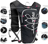 Running Vest for Women Men, Adjustable Chest Straps Running Hydration Vest Backpack with 500ml Soft Flask, Lightweight Breathable Reflective Running Vest for Trail Hiking