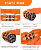 Sportneer Bike Lock: 5 Digit Combination High Security Anti Theft Bike Chain Lock - 3.2/3.6/4ft Heavy Duty Keyless Bicycle Lock for Bike, Motorcycle, Scooter, Door & Gate - 4/6mm Thick, Easy to Use