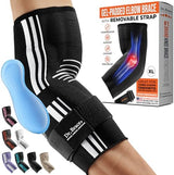 DR. BRACE® Elite Elbow Brace Support, Breathable Elbow Compression Sleeve with Gel Pad for Golfer's, Tennis Elbow & Tendonitis Treatment & Pain Relief 2024
