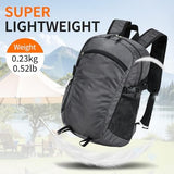 Small Hiking Daypack,15L Waterproof Hiking Backpack Packable Lightweight Travel Day Pack for Women Men (Grey, Small)