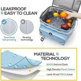 TOURIT Collapsible 48-Can Leak-Proof Insulated Rolling Cooler with All-Terrain Cart, Upgraded Fixtures and New Wheels Suitable for Beach, Picnic, Shopping