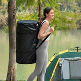 Memory Foam Camping Mattress Pad, CertiPUR-US Waterproof Portable Roll Up Mattress for Adults, Thick Floor Sleeping Mat Pad for Car Truck Tent with Travel Bag