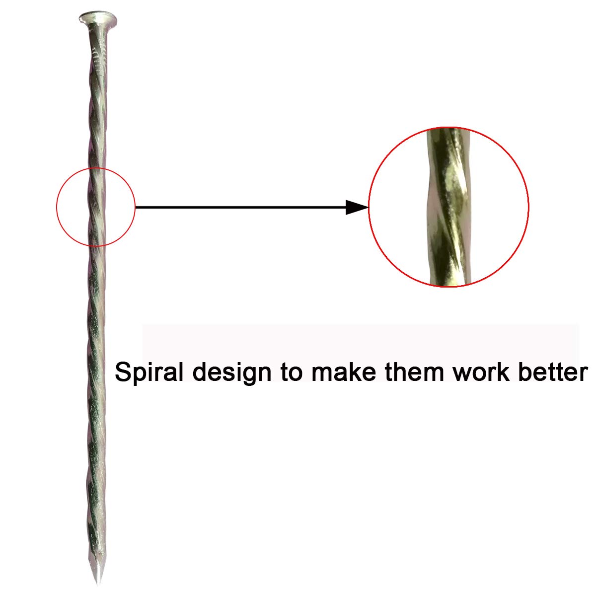 Artificial Turf Stakes, 35 Count 6-Inch,Galvanized Metal Landscape Spikes