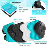 Kids Protective Gear Set Knee Pads for Kids 3-14 Years Toddler Knee and Elbow Pads with Wrist Guards 3 in 1 for Skating Cycling Bike Rollerblading Scooter