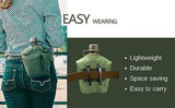 BeGrit Military Canteen Army Canteen WWII US G.I. Style Canteen Kit with Aluminum Cup Stainless Steel Foldable Spoon Fork for Hiking Backpacking Camping, 1 Quart Green