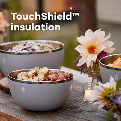 Hydro Flask Outdoor Kitchen Bowl - Stainless Steel Dinnerware Reusable Camping Gear Mess Kit - Dishwasher Safe, BPA-Free, Non-Toxic