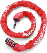 Sportneer Bike Lock: 5 Digit Combination High Security Anti Theft Bike Chain Lock - 3.2/3.6/4ft Heavy Duty Keyless Bicycle Lock for Bike, Motorcycle, Scooter, Door & Gate - 4/6mm Thick, Easy to Use