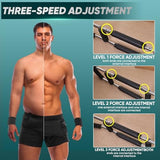 Twister Arm Trainer, Adjustable Spring Chest Expander and Forearm Strengthener, Triceps, Biceps, Shoulder, Back & Thigh Workout bar Equipment, Portable Upper Body Exerciser for Home Fitness