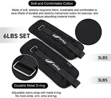 Ankle Weights A Pair of 1/2/3/4/6/8/10/12/20 LBS Wrist Leg Arm Weights for Women Men kids child with Adjustable Straps, Strength weighted for Physical Therapy Running Walking Fitness Gym Workout