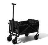 Opkkcun 80L Small Collapsible Wagon Cart Foldable Garden Cart with All Terrain Wheels, Lightweight Portable Utility Wagon for Beach, Camping, Grocery, Shopping, Outdoor Sports