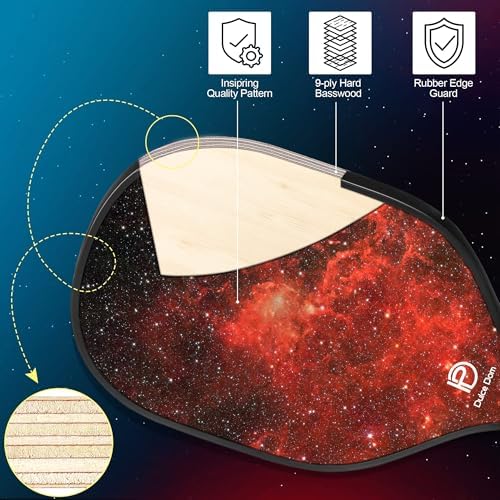 DULCE DOM Pickleball Paddles Set of 2/4 - USAPA Approved, Fiberglass Surface Pickleball Racket with 4 Indoor Outdoor Pickleball Balls and Pickleball Bag, Ideal Training Equipment Gift for Men & Women