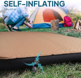LOSTHORIZON Air & Foam Camping Mattress, Self-Inflating Sleeping Pad, 4.5" Thick, with Air Pump, Single