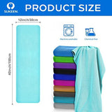 Sükeen 4 Pack Cooling Towels (40"x12"), Soft Microfiber Chilly Towel for Sport, Running, Gym, Fitness & More Activities