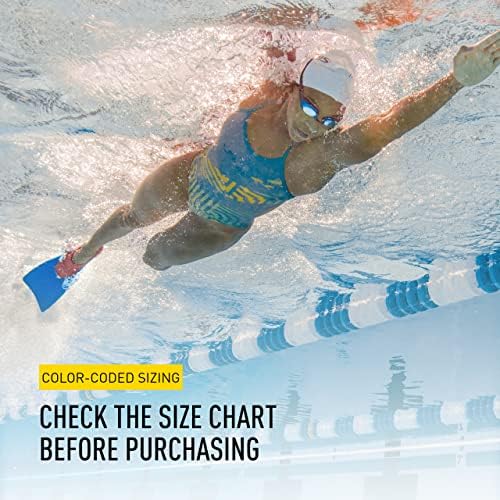 FINIS Long Floating Swim Fins - Training Fins for All Ages - Improves Kick Technique & Body Position