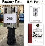 Fishboy Upgraded Collapsible Stool, 400lbs Max Weight, Lightweight But Sturdy, Portable Retractable Folding Telescoping Foldable Camping Stool for Adults Outdoor Fishing Hiking Gardening Travel BBQ