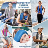 Sukeen Cooling Towels for Neck and Face (40" x 12"), Cooling Towel 6 Pack, Microfiber Best Sports Cooling Cool Towels for Hot Weather, Soft Breathable Cooling Towels for Sweat Athletes Men Women