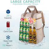 Cooler Backpack with Padded Top Handle, Lightweight Back Pack Coolers Insulated Leak Proof, Large Capacity Ice Chest for Women Men Beach Camping Picnic Fishing Hiking