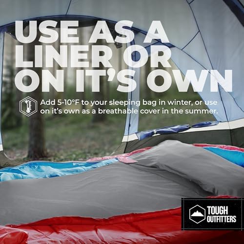 Sleeping Bag Liner - Adult Sleep Sack & Travel Sheets for Hotel - Travel Sleep Sack, Camping Sleeping Bag Liners for Cold Weather