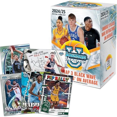 Topps 2024-25 Bowman University Chrome Basketball - Factory Sealed - Value Box