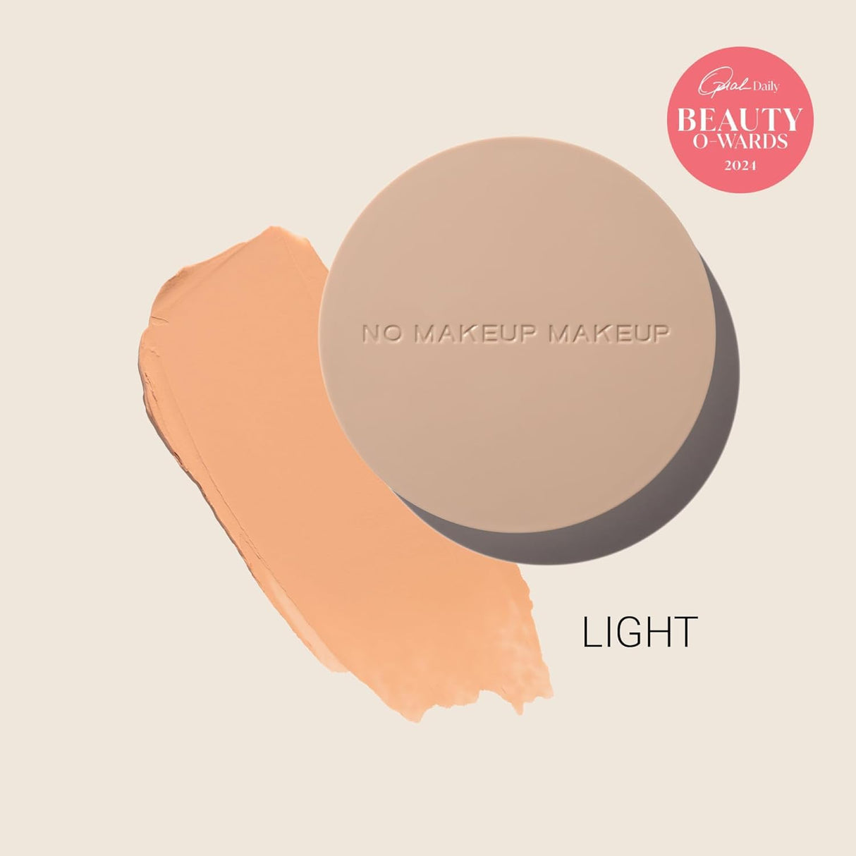 Foundation by No Makeup Makeup | Conceal & Correct with Long-Lasting, Buildable Formula & Lightweight Soft Finish | Cruelty-Free, Vegan, Fragrance-Free | Light