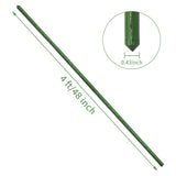 YIDIE Sturdy Metal Garden Plant Stakes 4 Ft Plastic Coated Steel Plant Sticks,Pack of 25