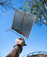 iClimb Mini Solo Folding Table Ultralight Compact for Backpacking Camping Hiking Beach Picnic (Gunmetal, Mini)