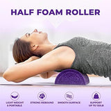 Yes4All High Density Half Round Foam Roller Support Pain Relieved, Physical Therapy, Back, Leg and Muscle Restoration, 12", 18", 24", 36"