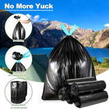 OUMEE Camping Toilet Bags, 8 Gallon Portable Toilet Bags, Toilet Waste Bags, Leak-Proof Potty Liners Trash Bags for Outdoor Camping Toilet Bucket,Traveling, RV Trip