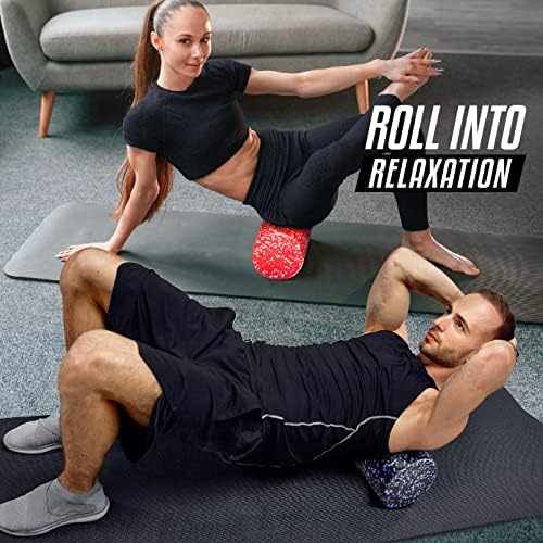 Yes4All High-Density Round Back Roller Foam, Exercise Foam Roller for Yoga, Pilates & Stretching - 12, 18, 24, 36 inch