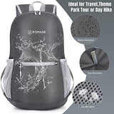ZOMAKE Ultra Lightweight Hiking Backpack 20L, Packable Small Backpacks Water Resistant Daypack for Women Men(Medium Grey)