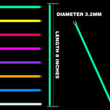 YixangDD 500 PCS Ultra Bright Glow Sticks, 8 Inch Glow Sticks Bulk Party Pack, Light Up Sticks for Glow Bracelets, Necklaces, Concerts, Christmas, Party Supplies with 500 Connectors