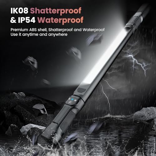 Work Light【AUTO ON/Off】 3000LM 5200mAh Under Hood LED Work Light with Hooks, Portable Magnetic Rechargeable Cordless Job Site Lighting for Mechanic/Car Repairing/Garage-Black