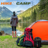 SereneLife Backpacking Sleeping Bag Camping Gear-Double Sleeping Bag For Adults/Teens W/2 Pillows,Bag-Outdoor Lightweight Weather Proof Sleeping Bags For Camping,Backpacking,Hiking-SereneLife SLSBX9