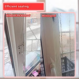 Birllaid Transparent Window Weather Sealing Tape, 3 Inch x 55 Yards, Window AC Insulation Air Conditioner Sealing Tape, No Residue, Clear