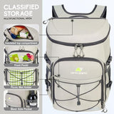 N NEVO RHINO Insulated Backpack Cooler - 36/54 Can Capacity, Waterproof Leak-Proof Lightweight Multi-Functional & Spacious， Ideal for Camping, Travel, Beach, Picnics， Lunch & Day Trips