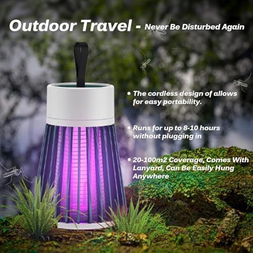 Mozz Guard - 2025 Upgrade Mozzguard Pro Portable Cordless Outdoor Camping Lamp, Mute and USB Charing with Lighting, Ultra Long Battery Life, for Indoor, Garden, Camping, Picnic (Green*3pc)