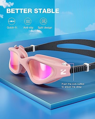 ZIONOR Swim Goggles, G1 SE Swimming Goggles Anti-Fog for Adult Men Women