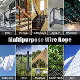 Stainless Steel Cable for Railing - 500FT 1/8" T316 Wire Rope Cable for Deck Railings System Kit