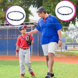 Junkin Baseball Necklaces Three Braided Rope Titanium Necklace for Team Gifts Boys Men Player Softball Fans Sports