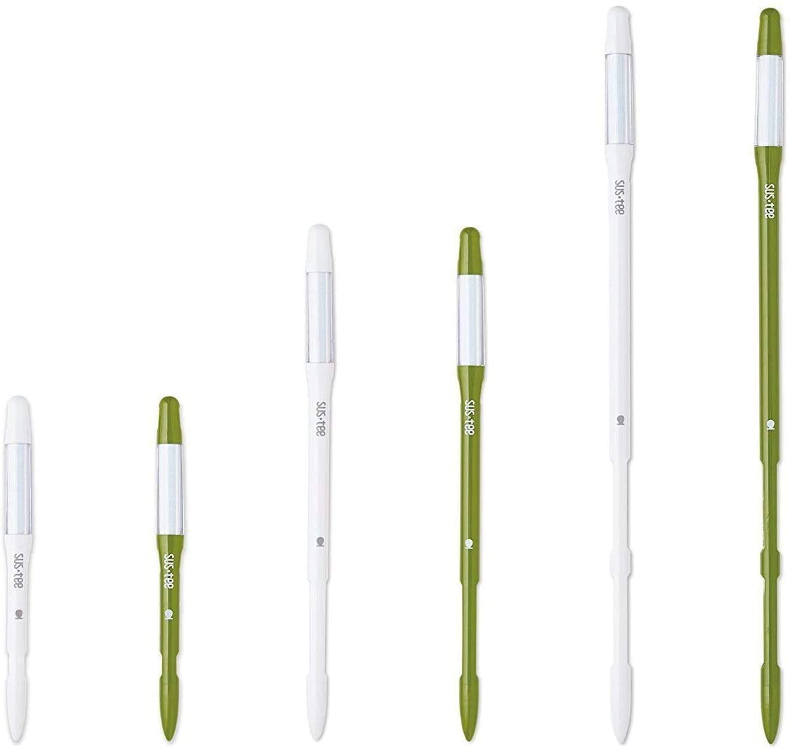 Sustee Aquameter, Set of 4, Plant Soil Moisture Sensor, (Green, Small)