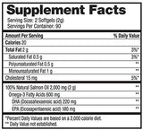 Pure Alaska Omega-3 Wild Alaskan Salmon Oil 1000mg Softgels 180-Count