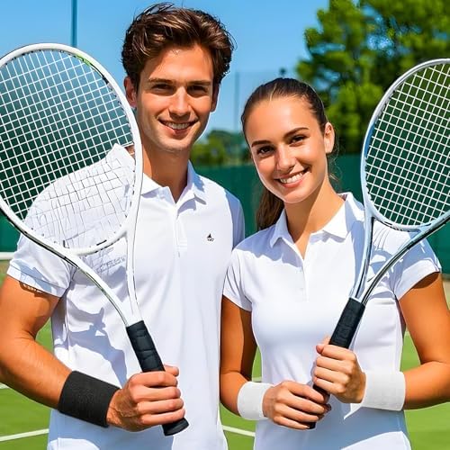 BEACE Sweatbands Sports Wristband for Men & Women -8pcs Moisture Wicking Athletic Cotton Terry Cloth Sweatband for Tennis, Basketball, Running, Gym, Working Out