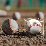 8 Pack Baseball Display Case, UV Protected Acrylic Boxes for Display,Clear Display Case Baseball Cube Memorabilia Showcase Autograph Ball Protector