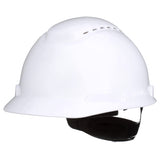 SecureFit Hard Hat SecureFit H-701SFV-UV, White, Vented Cap Style Safety Helmet with Uvicator Sensor, 4-Point Pressure Diffusion Ratchet Suspension, ANSI Z87.1, Medium